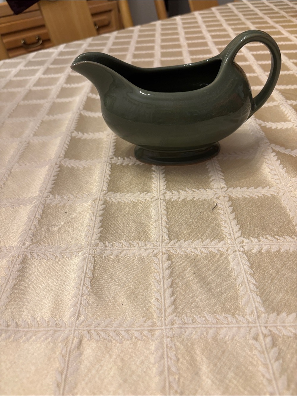 Fiestaware Sage Ceramic Gravy Boat with Handle